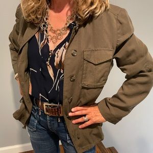 Olive Green Casual Jacket